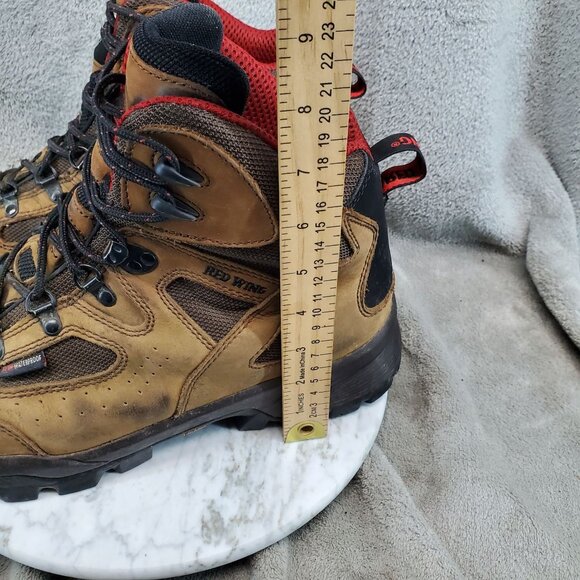 Red Wing Shoes Mens Size 11.5 Brown Leather 6674 Safety Toe 6674 Hiking Boots - Picture 4 of 8